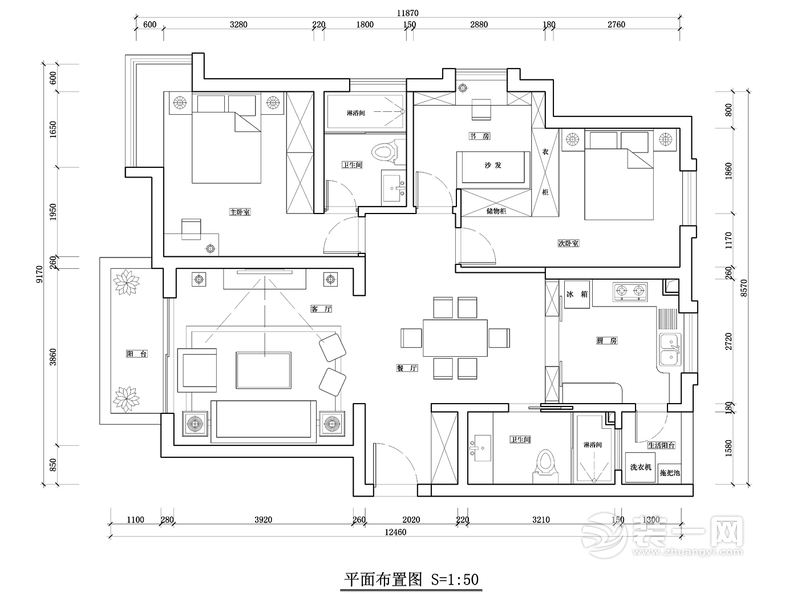 装修平面布置图